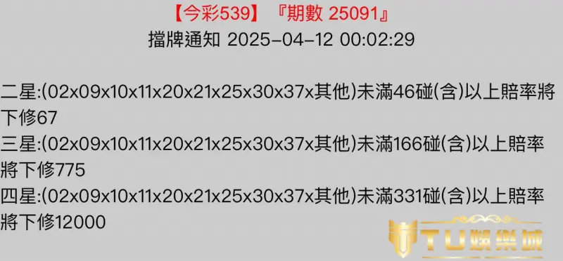 地下539擋牌通知哪裡看?